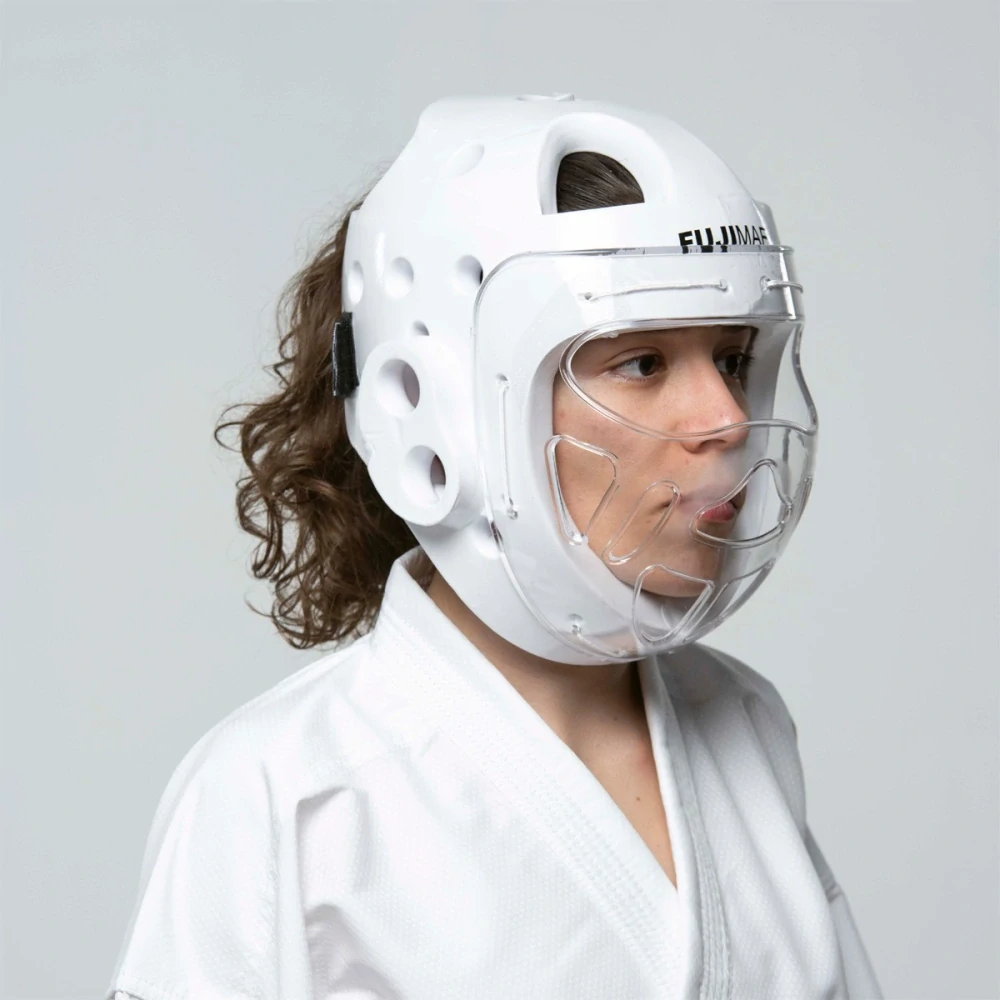 Přilba FUJIMAE Hyperfoam s maskou Karate WKF