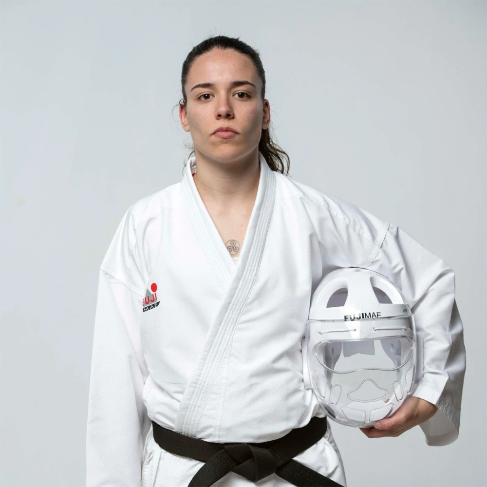 Přilba FUJIMAE Hyperfoam s maskou Karate WKF