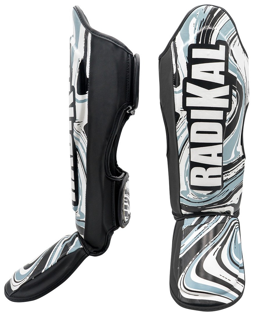 Chrániče holení a nártů Fujimae Muay Thai Radikal White