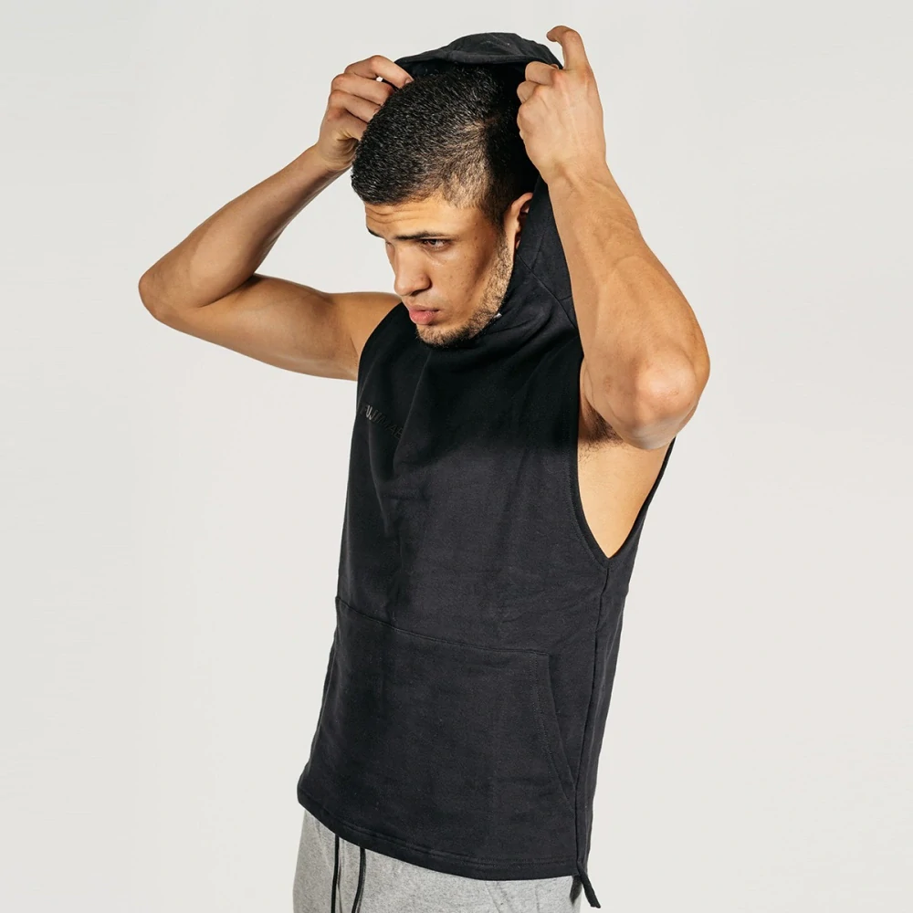 Boxerská mikina bez rukávů Fujimae RLTD černá