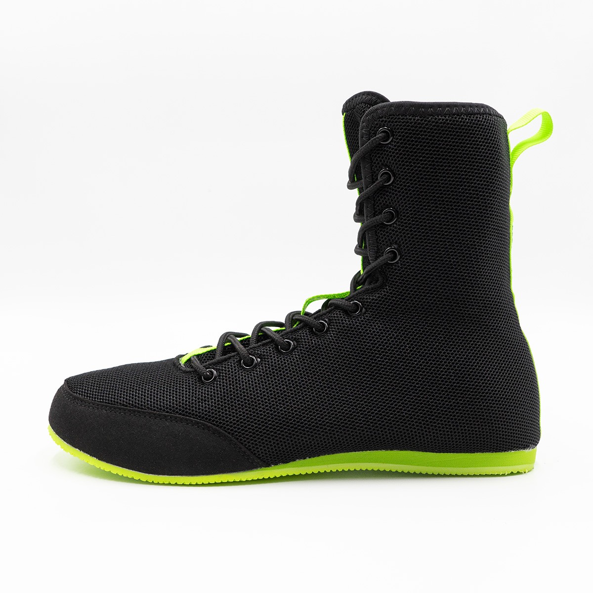 Boxerská obuv FUJIMAE Challenger Hi-Top Black/Neon Yellow