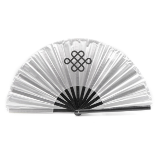 Vějíř TaiChi FUJIMAE QS stříbrný